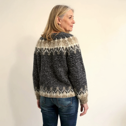 Warm Vintage Pattern Sweater