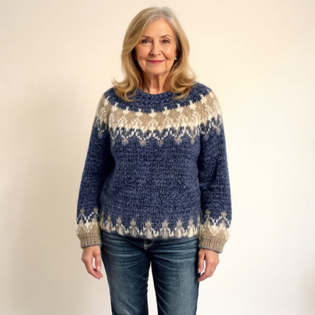 Warm Vintage Pattern Sweater