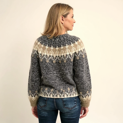 Warm Vintage Pattern Sweater
