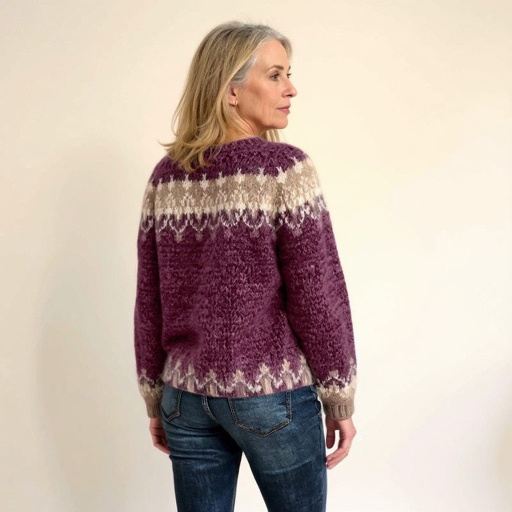 Warm Vintage Pattern Sweater