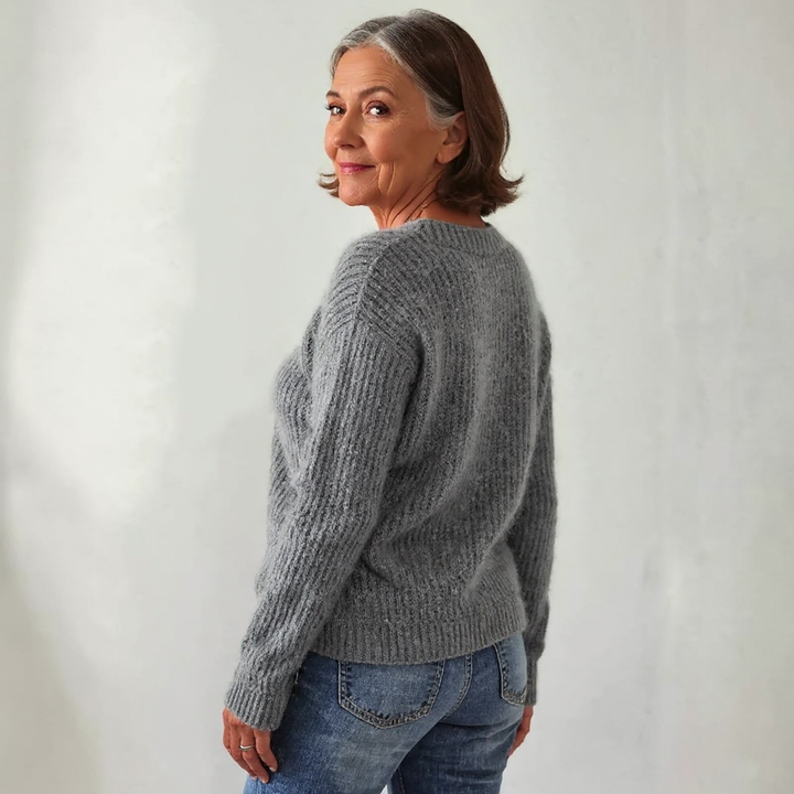 Suéter suave hecho a mano para invierno
