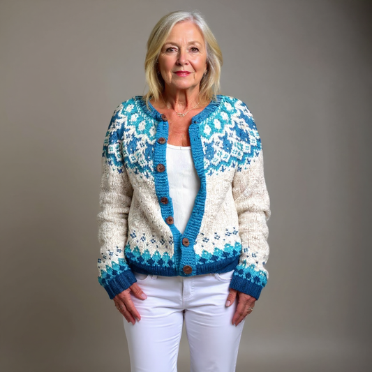 Vintage Scandinavian Handcrafted Cardigan