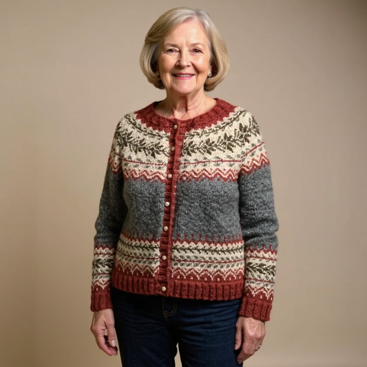 Traditional Pattern Comfort Sweater