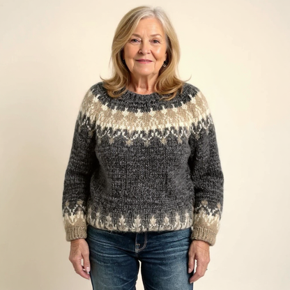 Warm Vintage Pattern Sweater