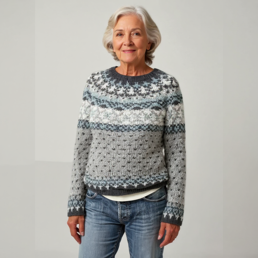 Textured Handmade Wool Sweater