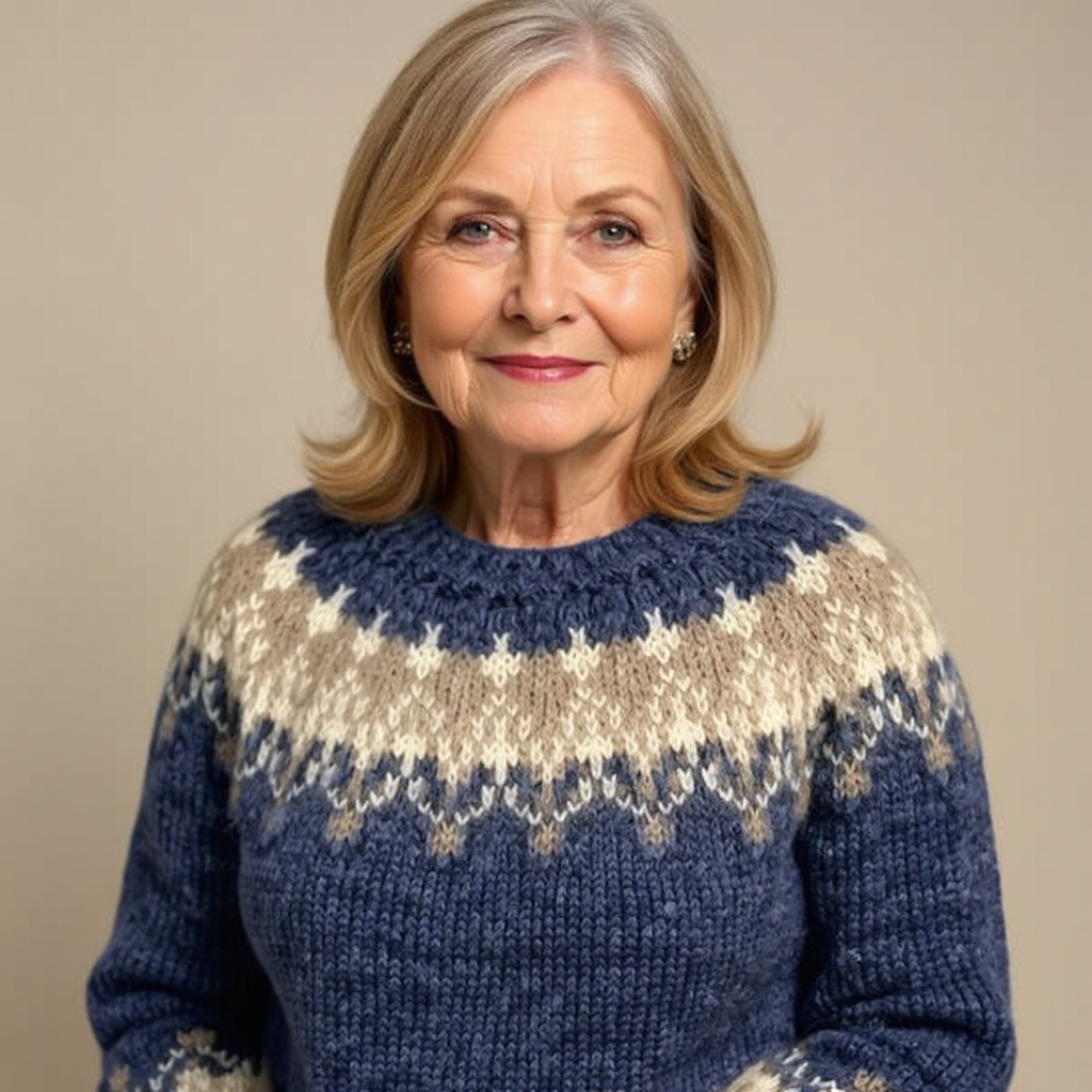 Warm Vintage Pattern Sweater