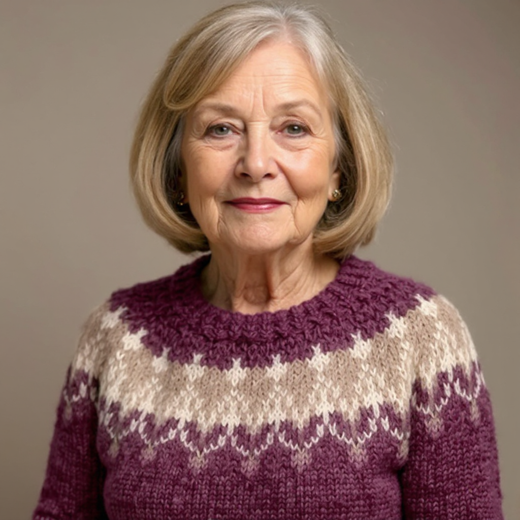 Warm Vintage Pattern Sweater