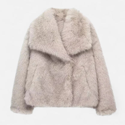 Women’s Chic Faux Fur Warm Jacket