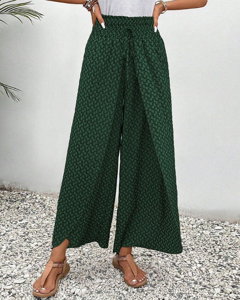 WOMEN'S WIDE-LEG TROUSERS