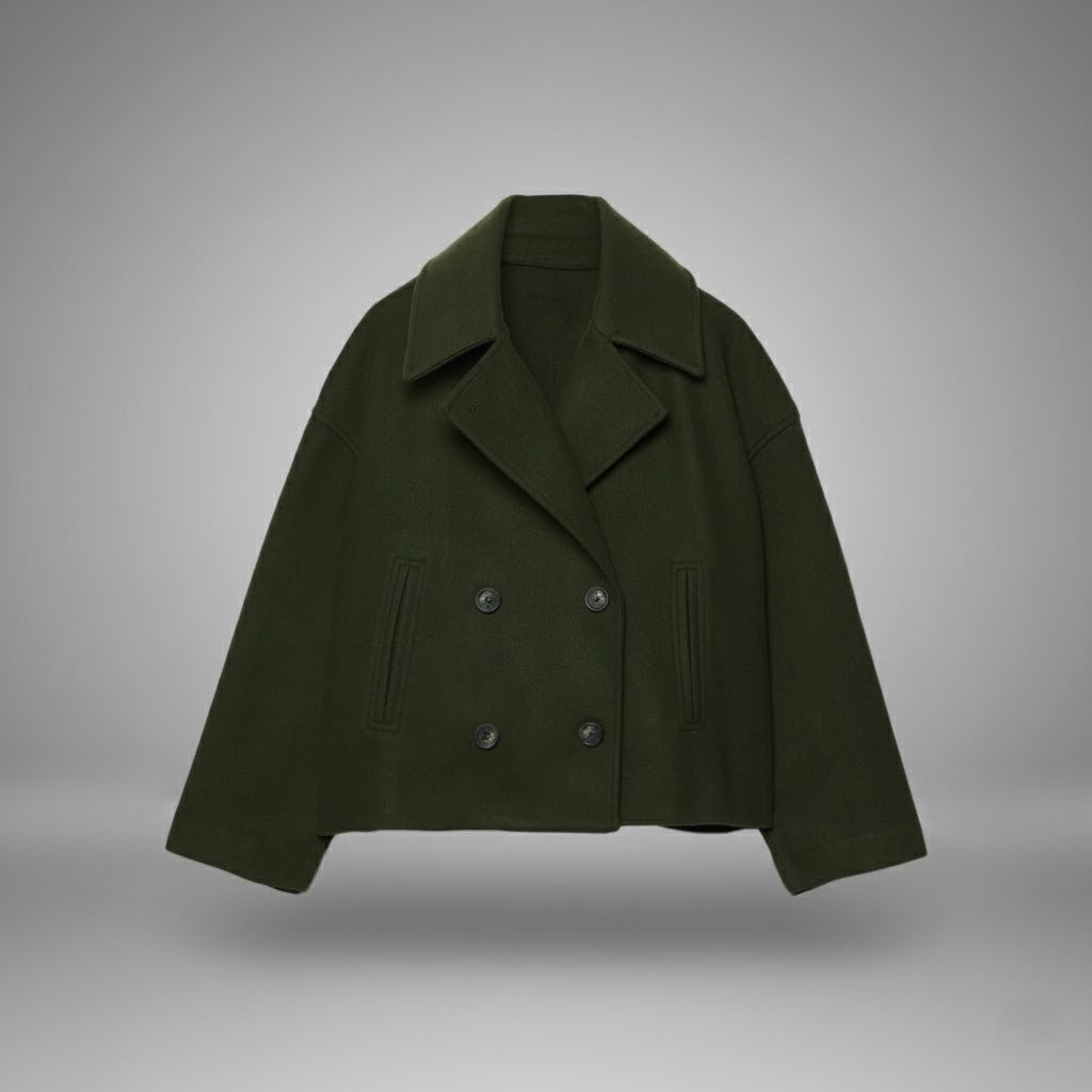 Classic Double Button Short Jacket for Women