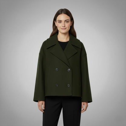Classic Double Button Short Jacket for Women