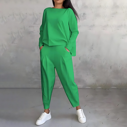 Women’s Casual Loose-Fit Top And Pants