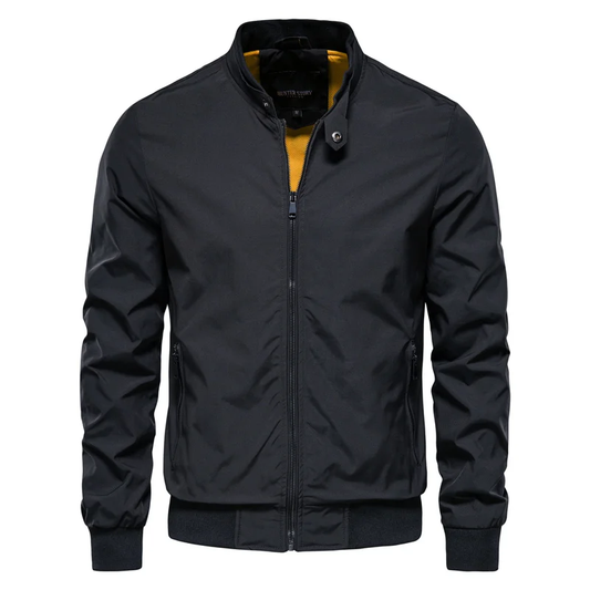 Chaqueta con cremallera estilo urbano de moda para hombre