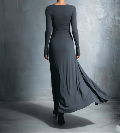 Maxi dress with side knot