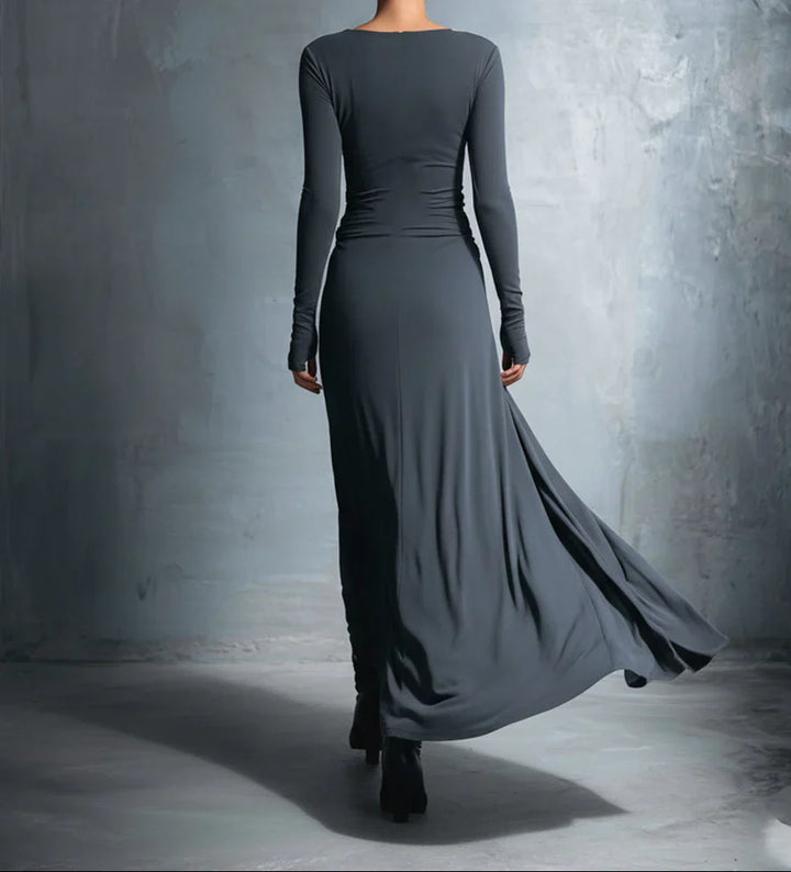 Maxi dress with side knot