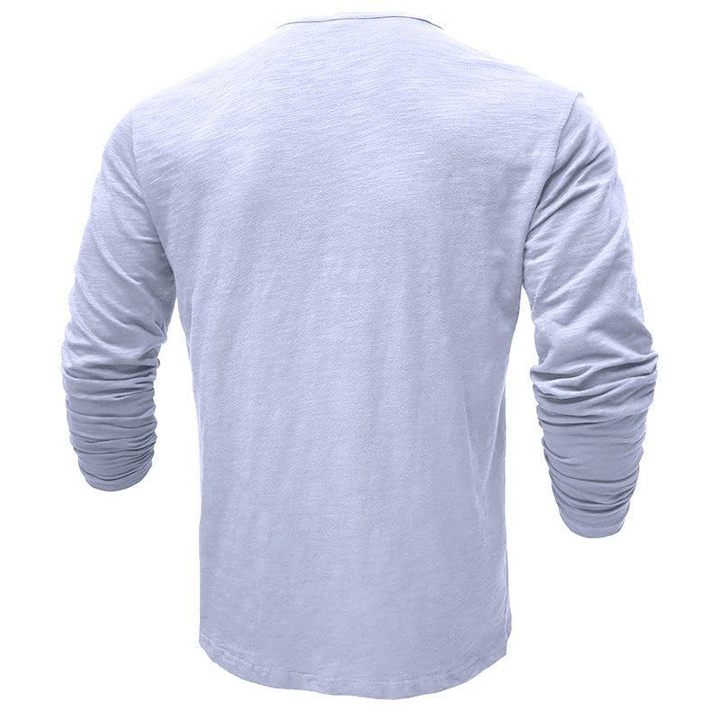 Men's Long-Sleeve Henley Shirt