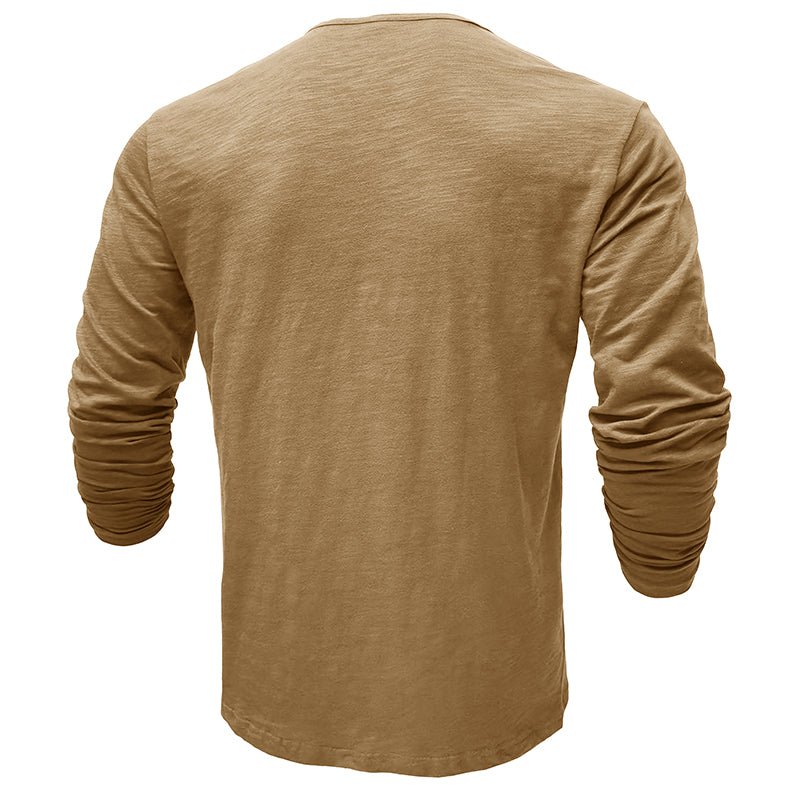 Men's Long-Sleeve Henley Shirt