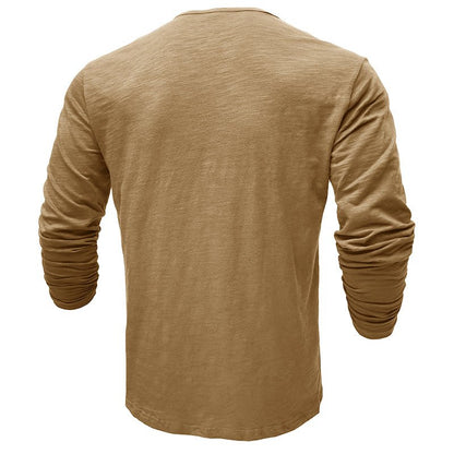 Men's Long-Sleeve Henley Shirt