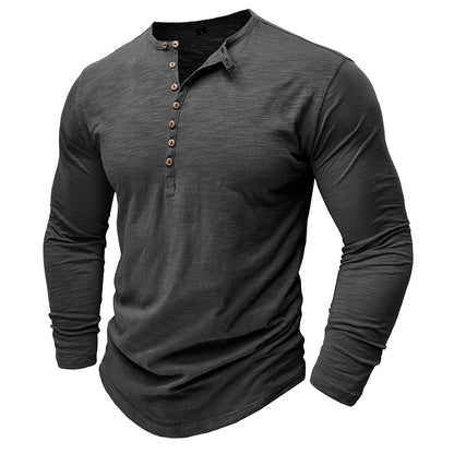 Men's Long-Sleeve Henley Shirt
