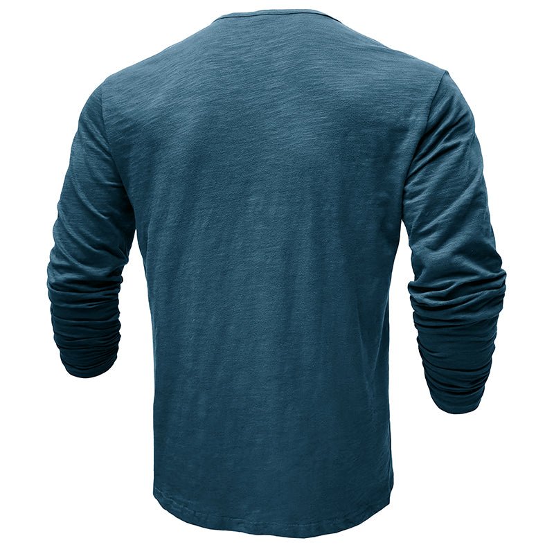 Men's Long-Sleeve Henley Shirt