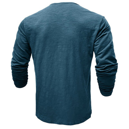 Men's Long-Sleeve Henley Shirt