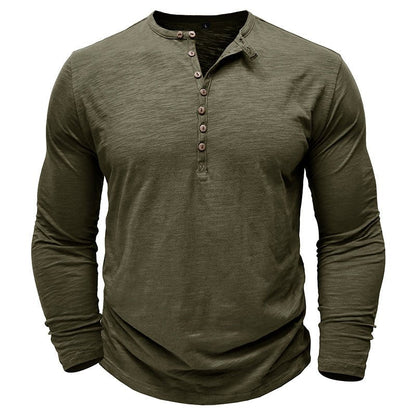 Men's Long-Sleeve Henley Shirt