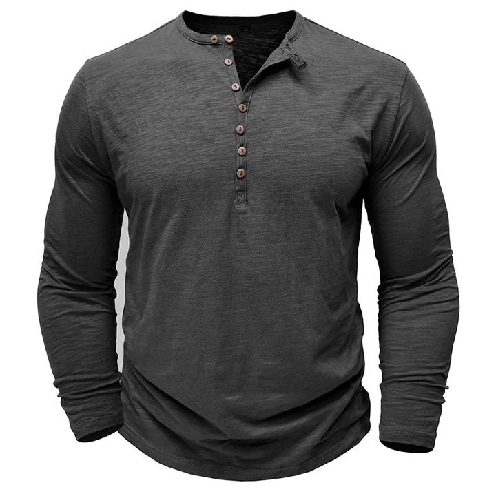 Men's Long-Sleeve Henley Shirt