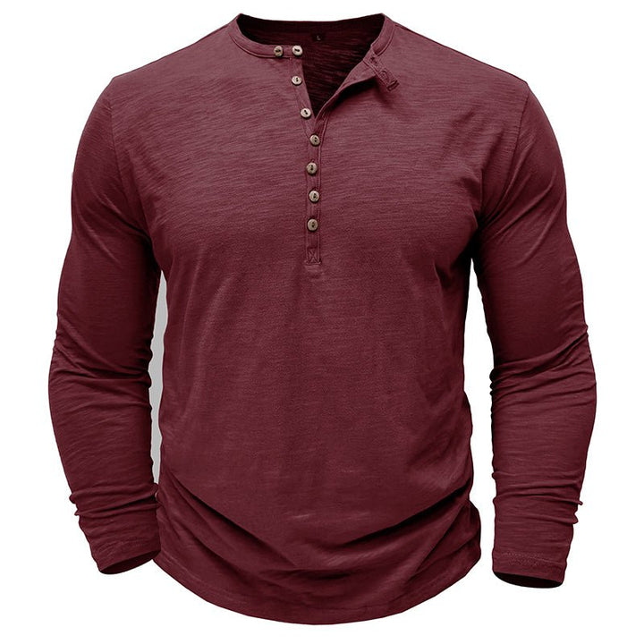 Men's Long-Sleeve Henley Shirt