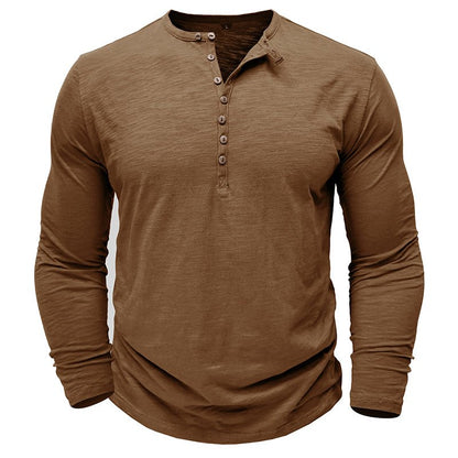 Men's Long-Sleeve Henley Shirt