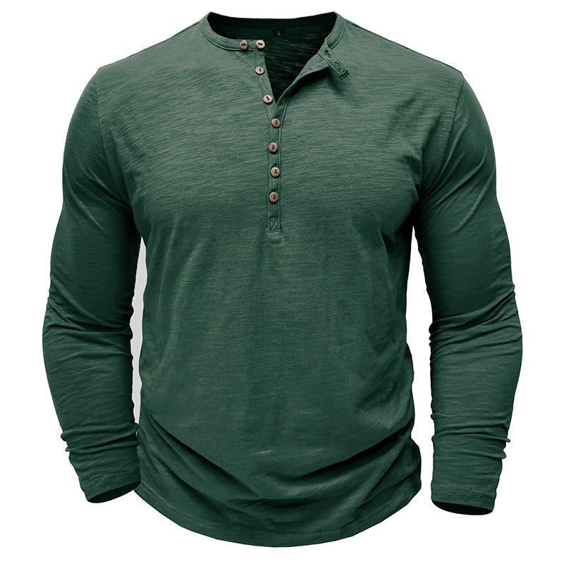 Men's Long-Sleeve Henley Shirt
