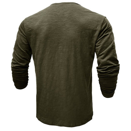 Men's Long-Sleeve Henley Shirt