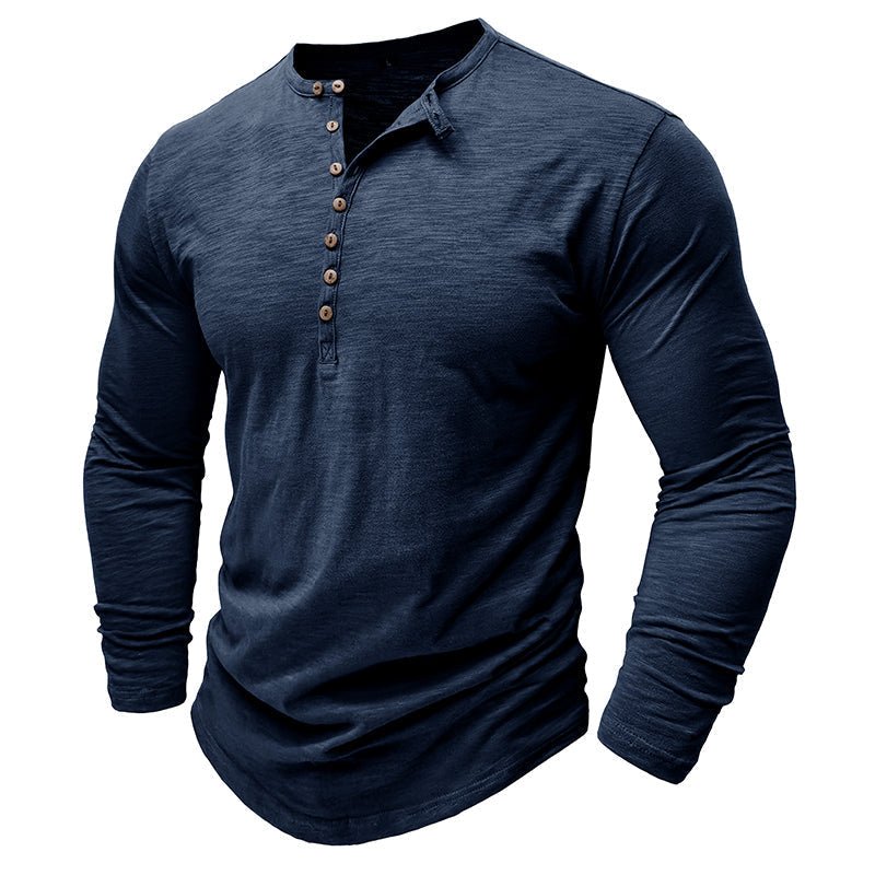 Men's Long-Sleeve Henley Shirt