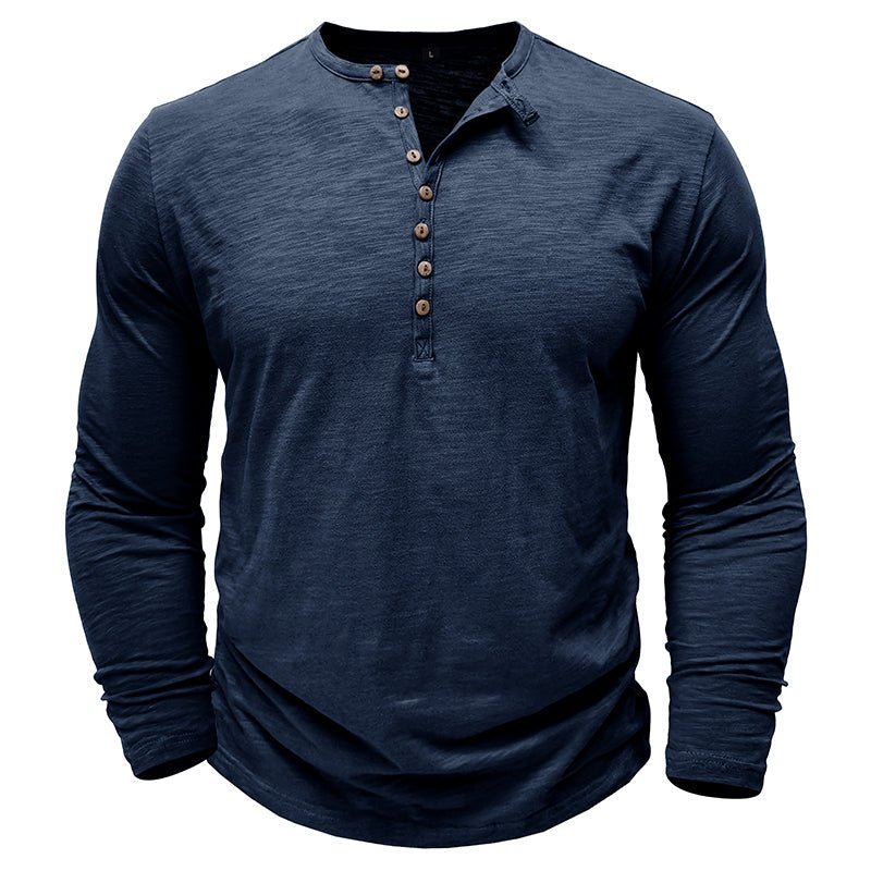 Men's Long-Sleeve Henley Shirt