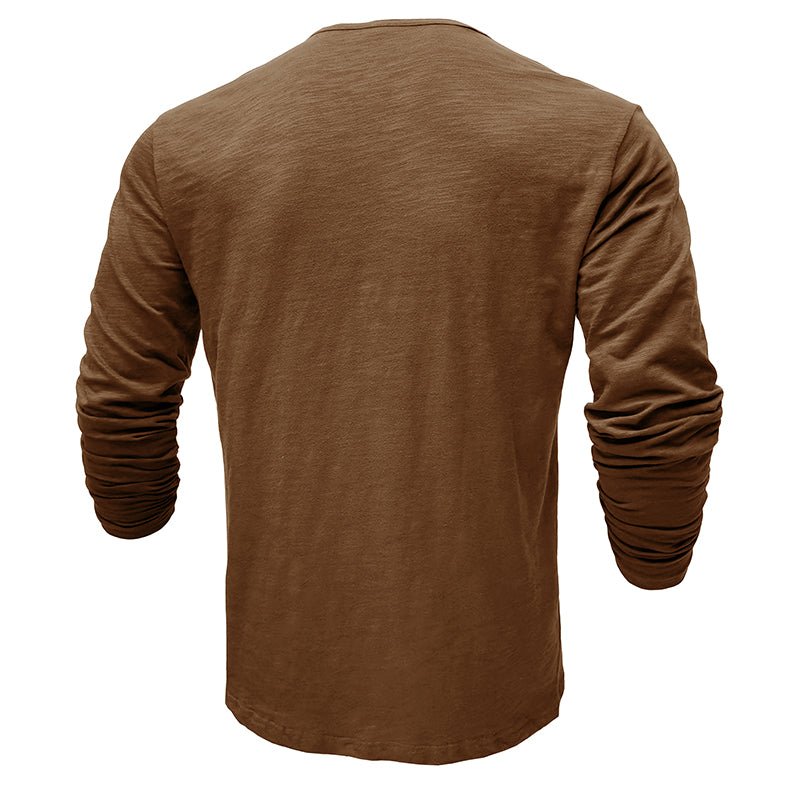 Men's Long-Sleeve Henley Shirt
