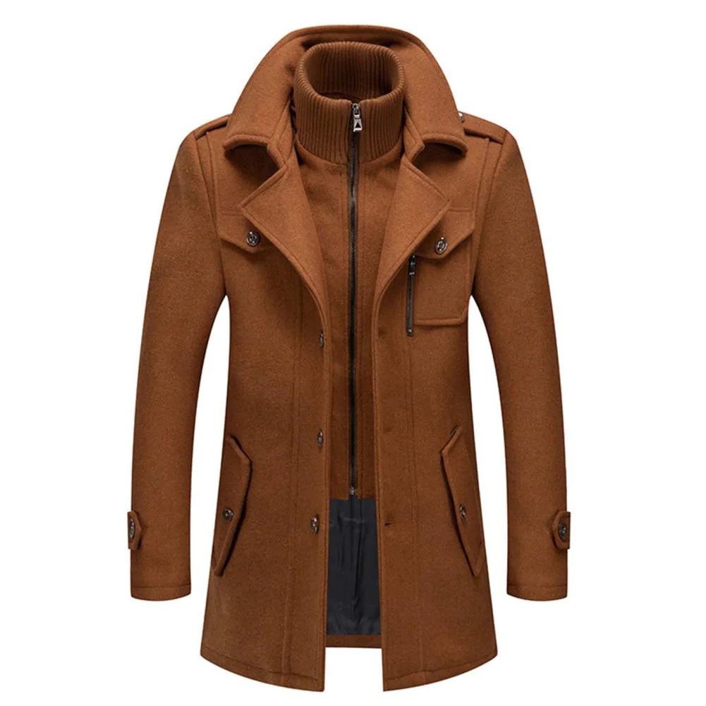 Classic Thermal Wool Blend Coat
