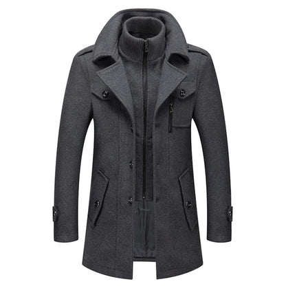 Classic Thermal Wool Blend Coat