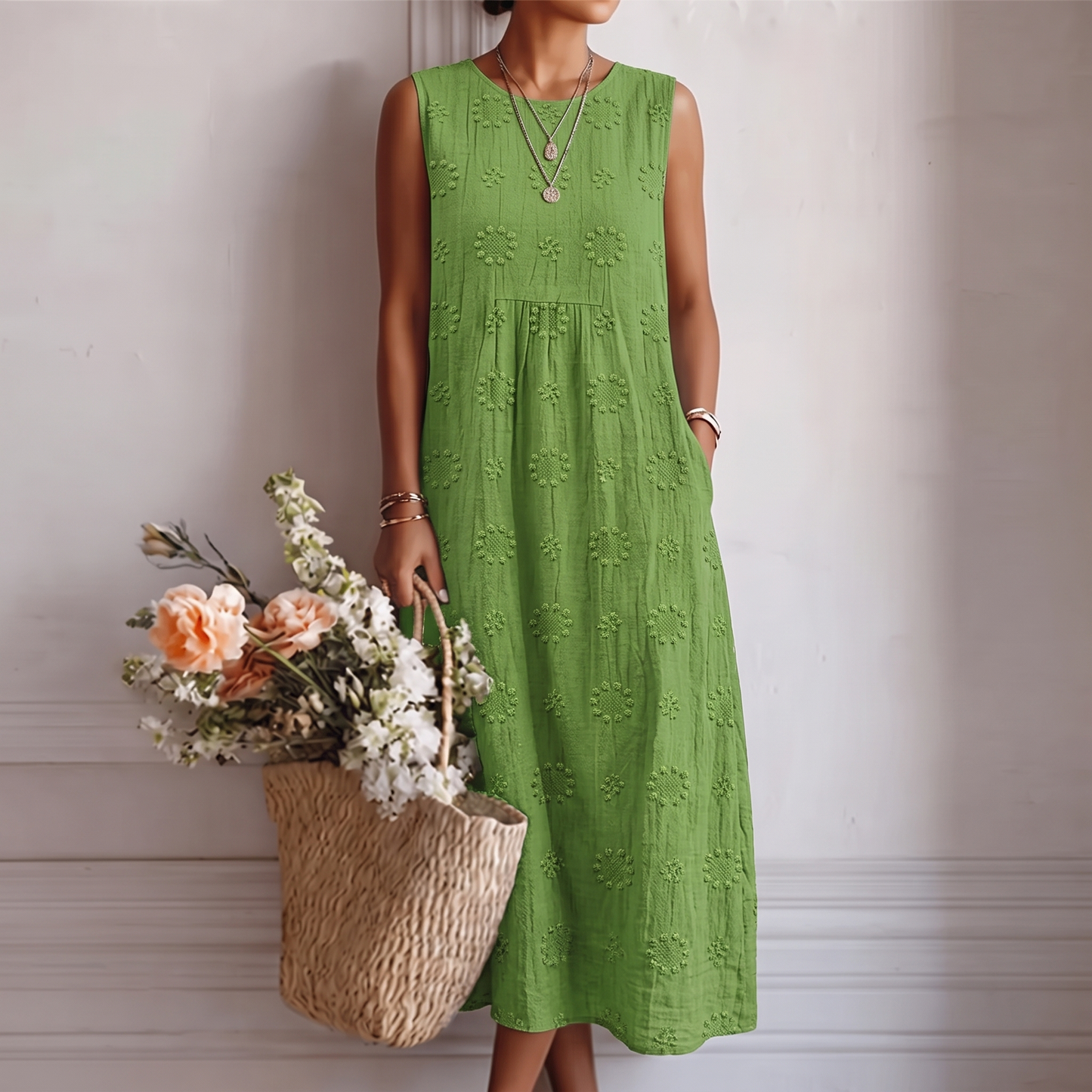 Olivia | Comfortable Fresh Midi Dress