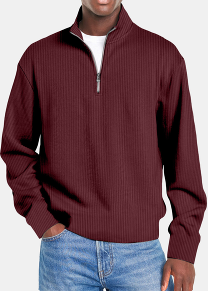 Waffle Half Zip Shirt