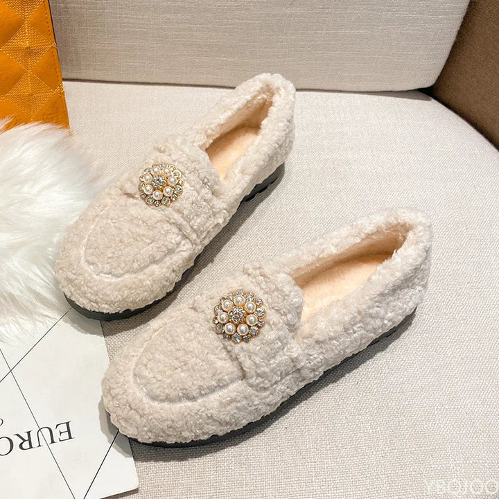 Mocasines Cozy Pearl sin cordones