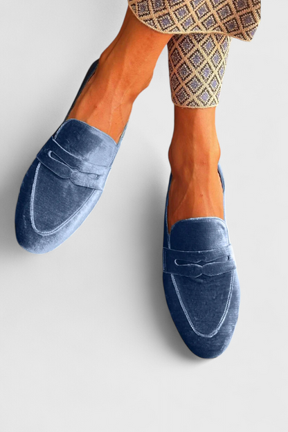 Printed Slip-On Comfort Real Leather Loafers