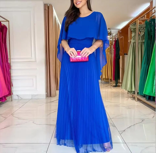Women’s Formal Pleated Floor Length Dress