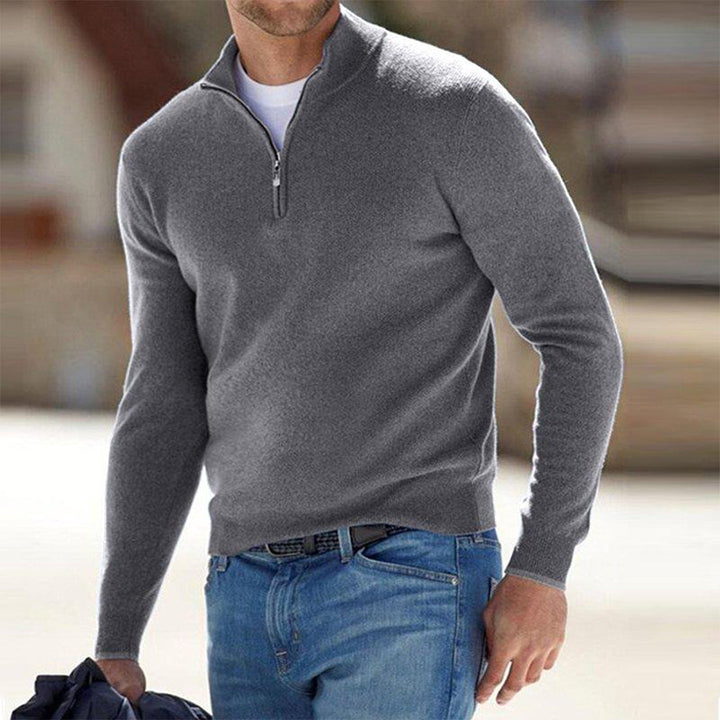 Men’s Winter Half-Zip Warm Jumper