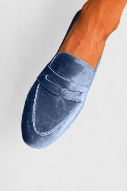 Printed Slip-On Comfort Real Leather Loafers