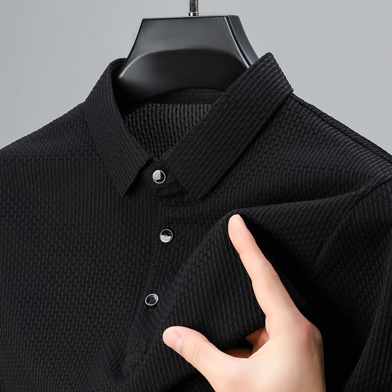 Textured Elegance Polo Shirt