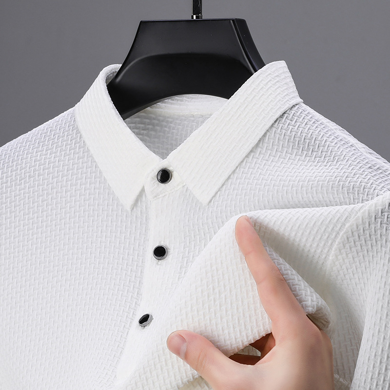 Polo elegante texturizado