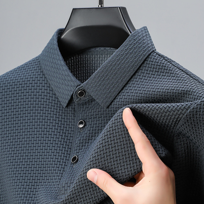 Textured Elegance Polo Shirt