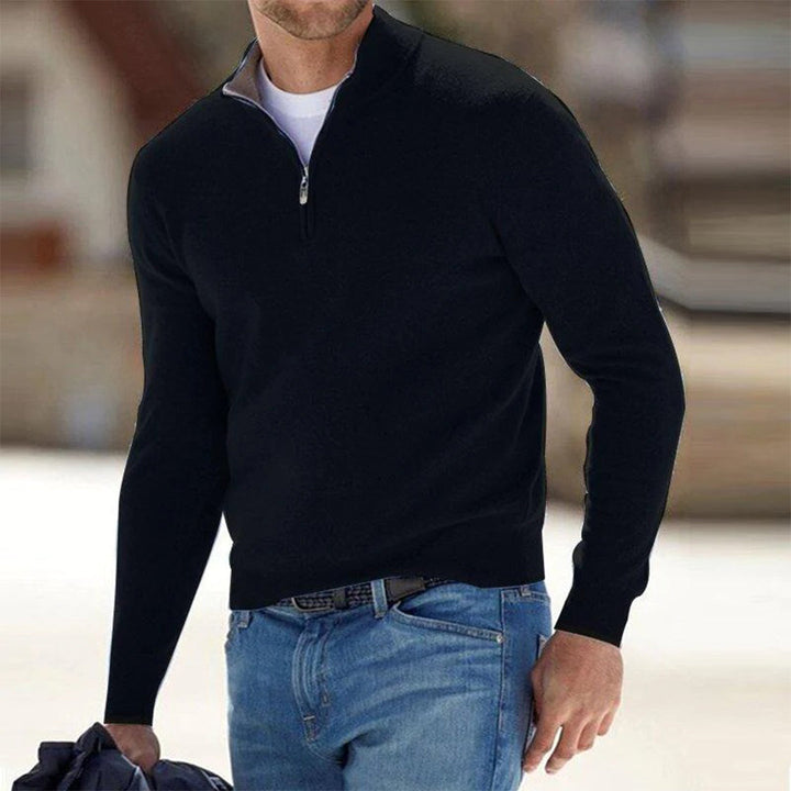 Men’s Winter Half-Zip Warm Jumper