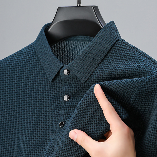 Textured Elegance Polo Shirt