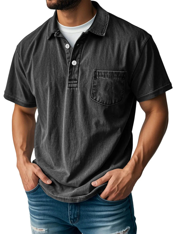 Polo elegante de manga corta