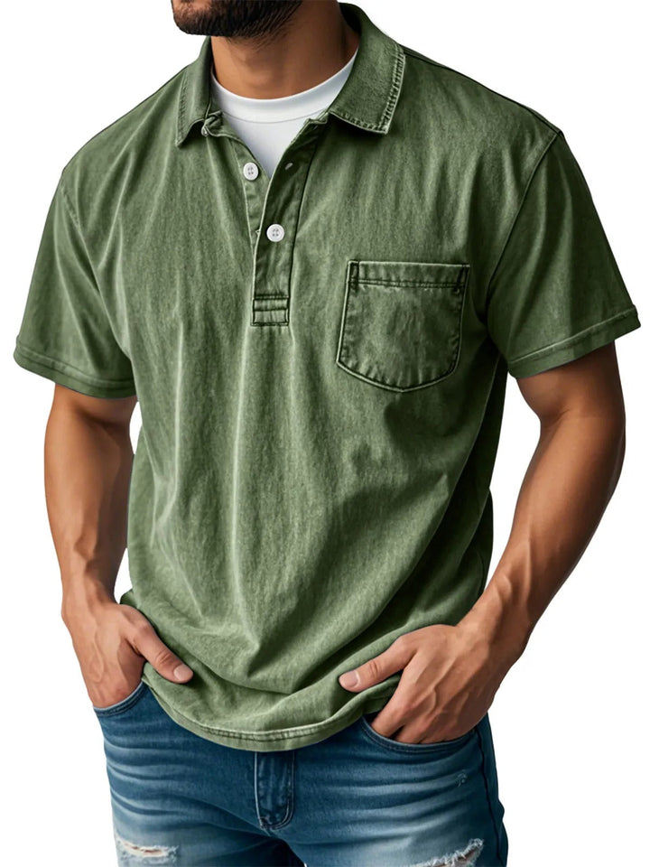 Polo elegante de manga corta